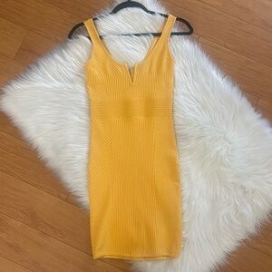 Guess by Marciano Sunshine Yellow Adalia Sweater Dress